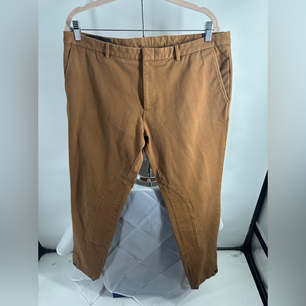 Gucci brown equestrian slim fit pant chinos